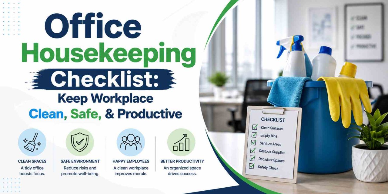 Office Housekeeping Checklist: Keep Workplace Clean, Safe, & Productive